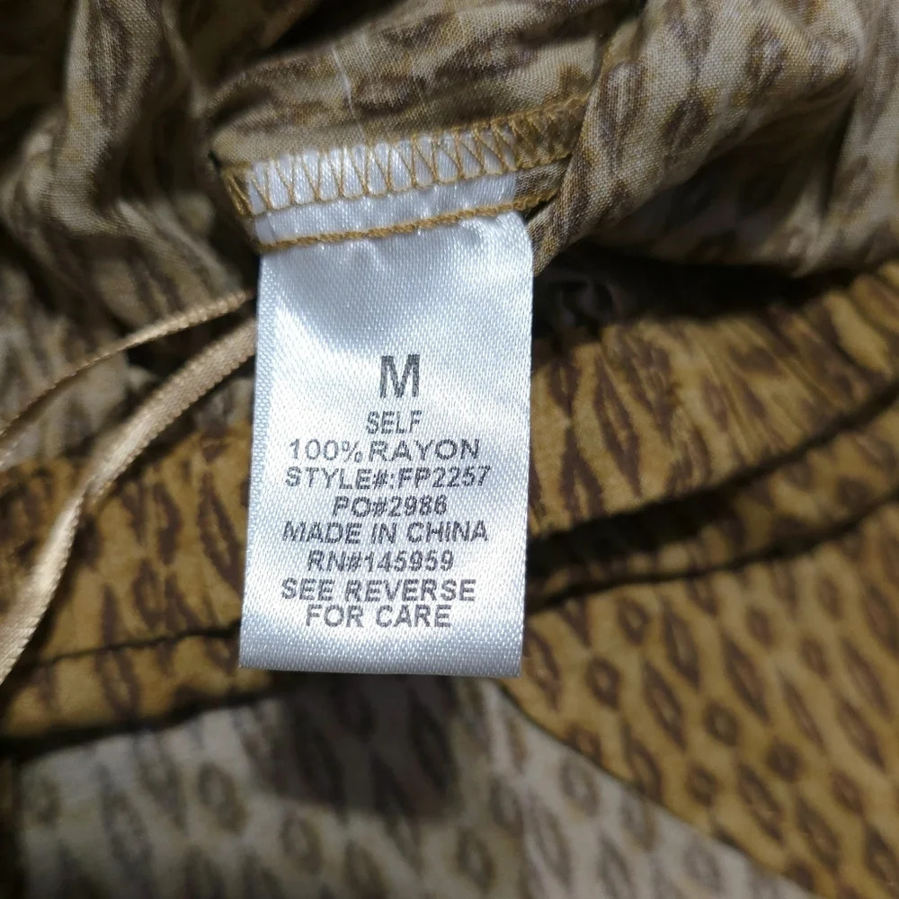 ✨️4/$20 Tie-Front Tie Palazzo Pants Lightweight Summer Cover-Up, Resort, M - Picture 13 of 14